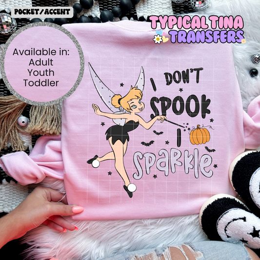 Don't Spook I sparkle | DTF Screen Print