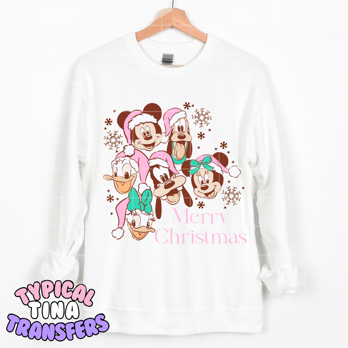 Sensational 6 - Christmas (pink tones) | DTF Transfer | POD