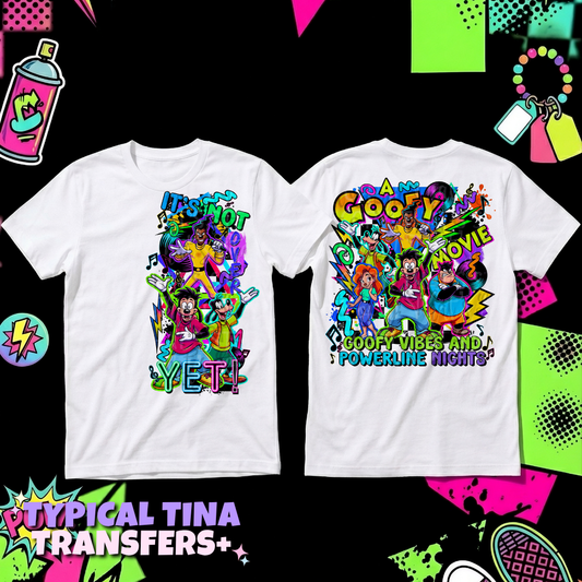 Goofy Vibes and powerline nights | DTF Transfers | POD