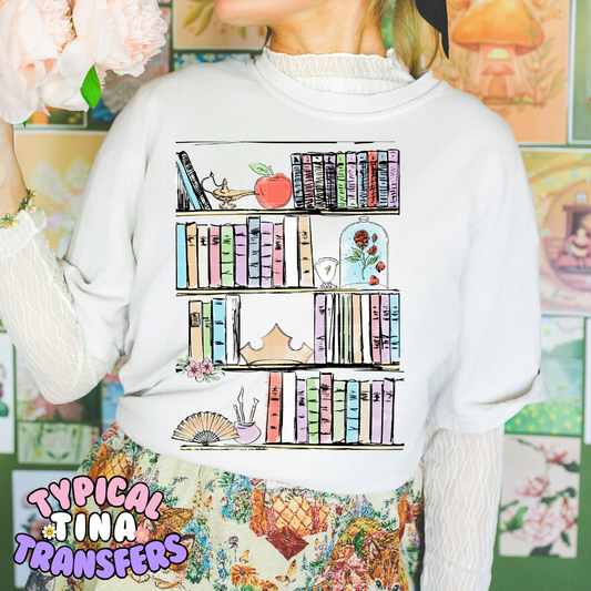 Sketched Magical Story book case | DTF Screen Print | POD