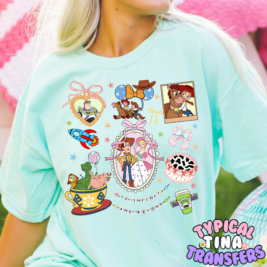 Toy Friends coquette mural | DTF Screen Print | 11" adult