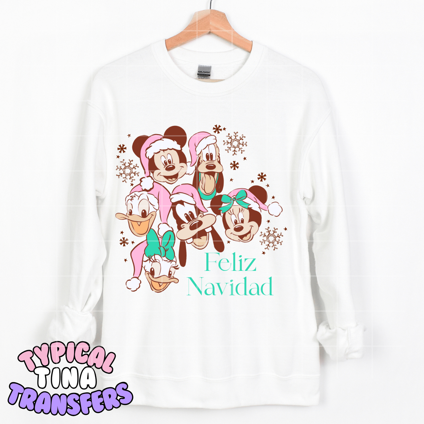 Sensational 6 - Christmas (pink tones) | DTF Transfer | POD