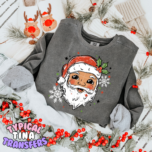 Drawn Santas | DTF Transfer | POD