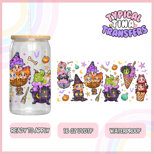 UVDTF Entire Ice Cream Set 10 designs | 16oz UVDTF Wrap | POD