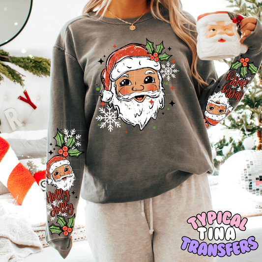 Drawn Santas | DTF Transfer | POD