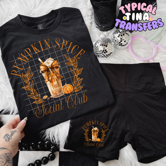 Pumpkin Spice Social Club | DTF Transfer | POD