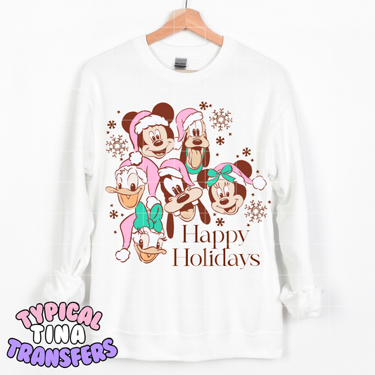 Sensational 6 - Christmas (pink tones) | DTF Transfer | POD