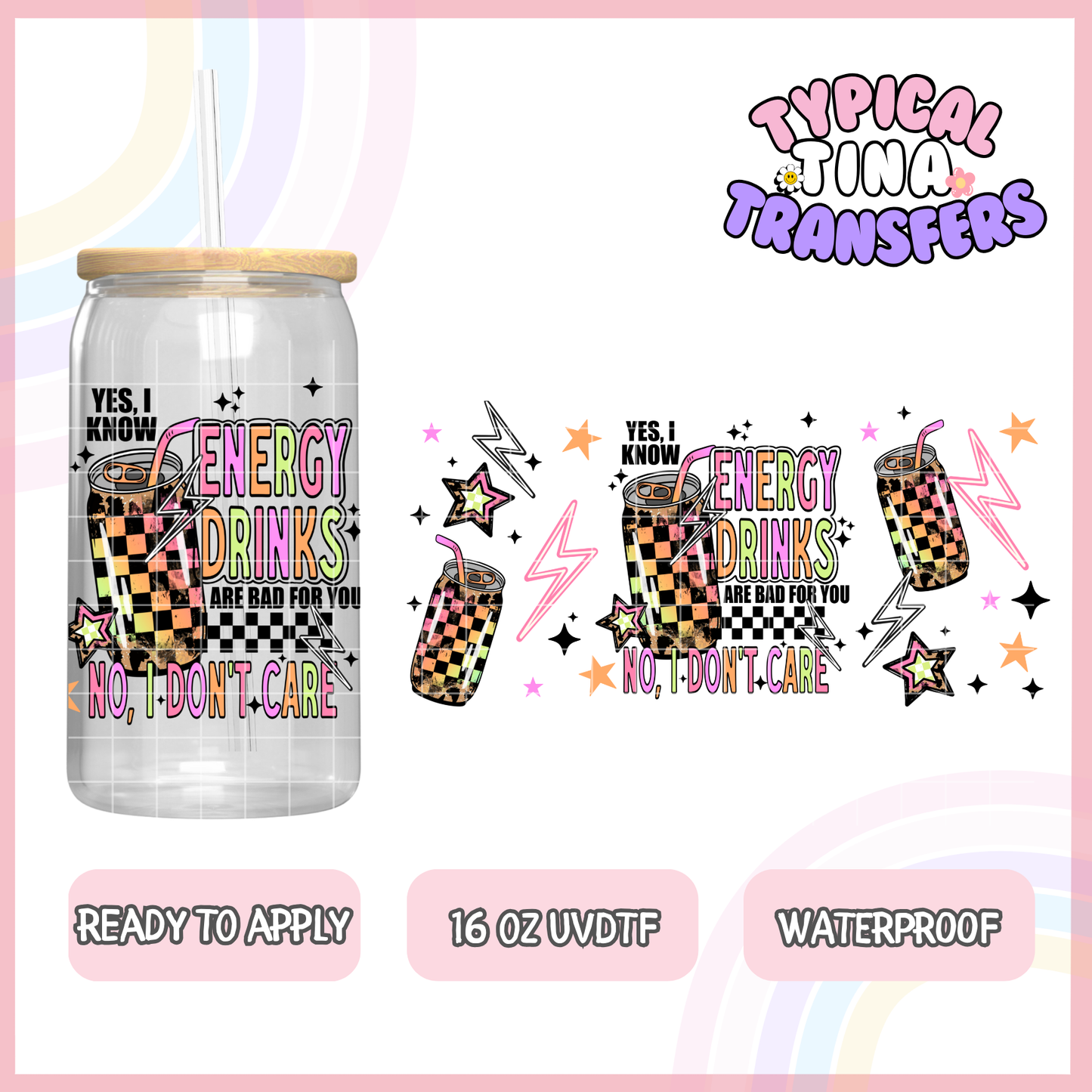 UVDTF #7840 | 16oz UVDTF Wrap | POD