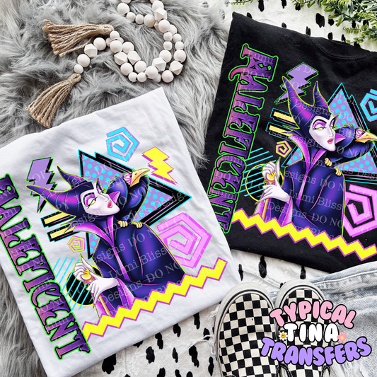 Mistress of Evil Neon 90's | DTF Screen Print | POD