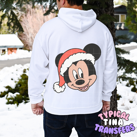 Santa Mouse with hat | DTF Transfer | POD