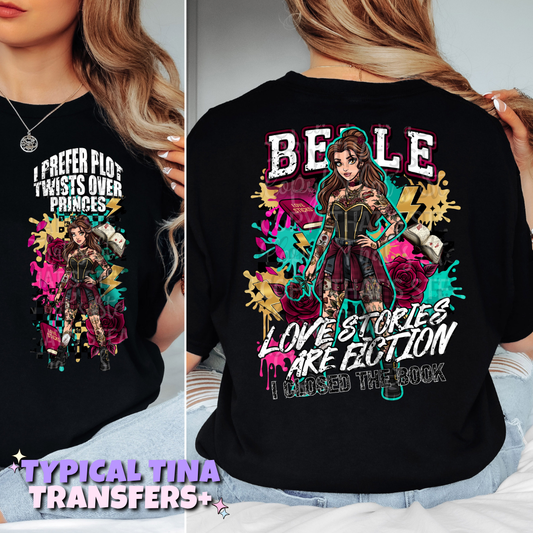 love stories are ficition - beauty | DTF Transfers | POD