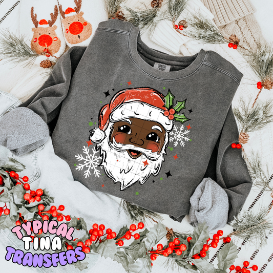 Drawn Santas (opt 2) | DTF Transfer | POD