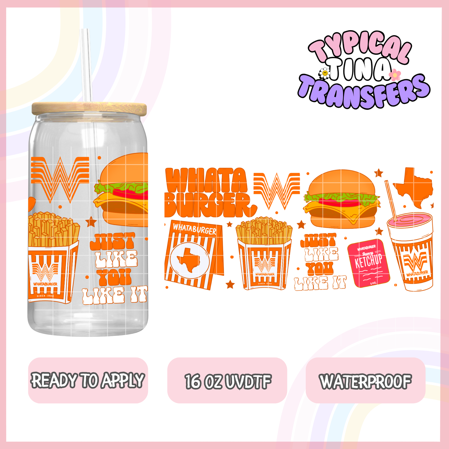 UVDTF #7910 | 16oz UVDTF Wrap | POD