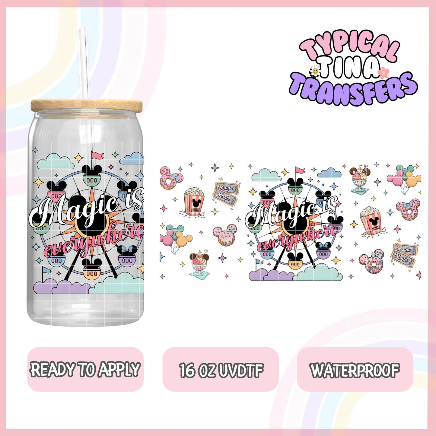 UVDTF #7986 | 16oz UVDTF Wrap | POD