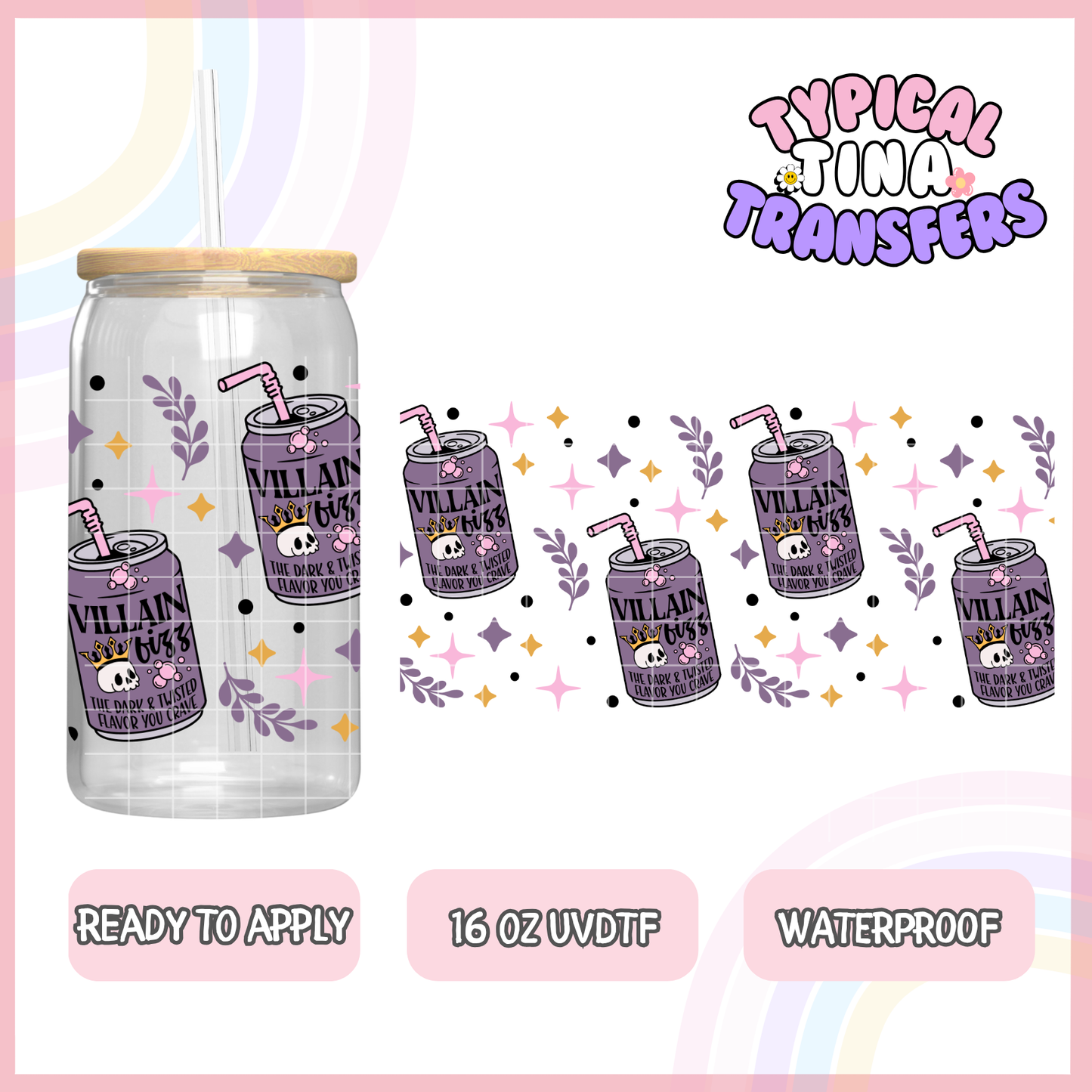 UVDTF #7998 | 16oz UVDTF Wrap | POD
