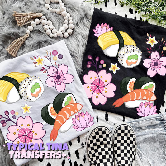 Sushi rolls | DTF Transfers | POD