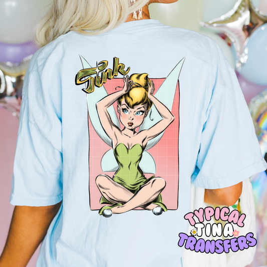 Sketched Tink | DTF Screen Print | POD