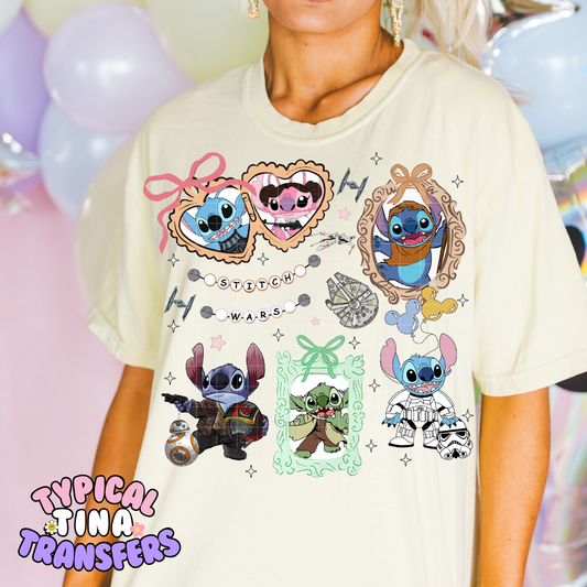 Stitch Wars | DTF Screen Print | POD