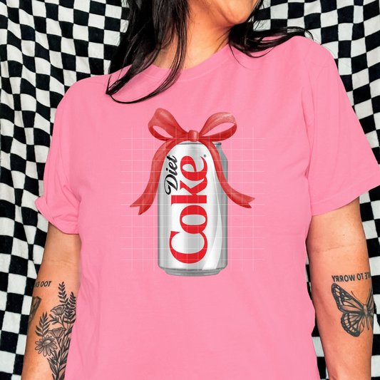 Coquette Dt. C with red bow | DTF Screen Print | POD
