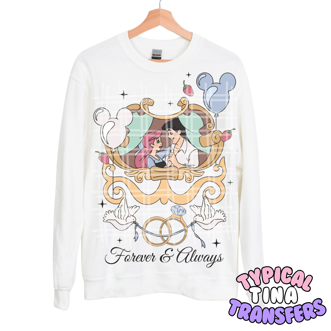 Forever & Always Princesses and Princes | DTF Transfers | POD - choose design