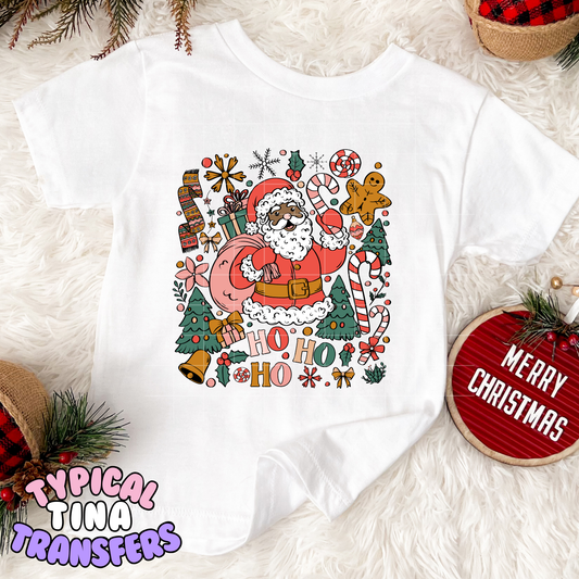 Santa Christmas Mural | DTF Transfer | POD