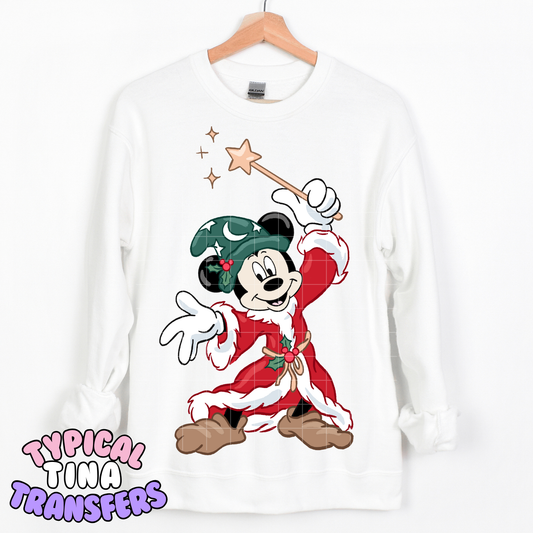Sorcerer M Mouse - holiday edition |  DTF Transfer | POD