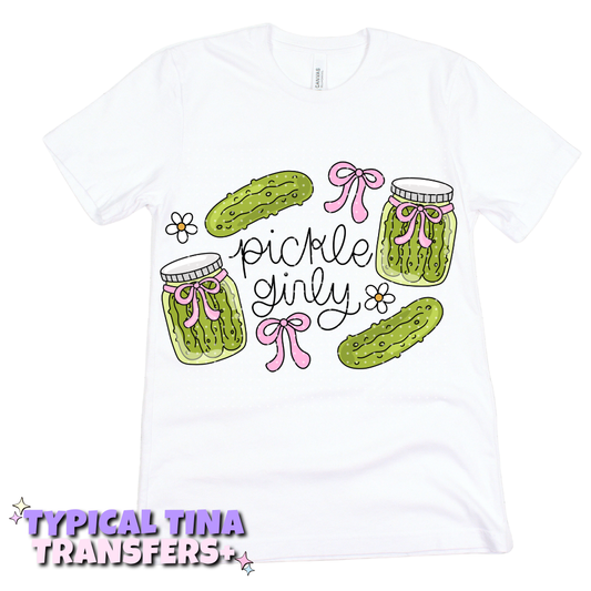 Pickle Girly coquette with bows | DTF Transfers | POD