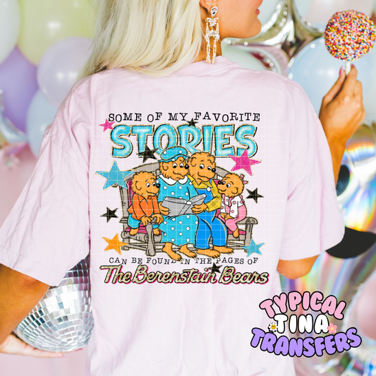 Fav Stories | DTF Screen Print | 11" Adult