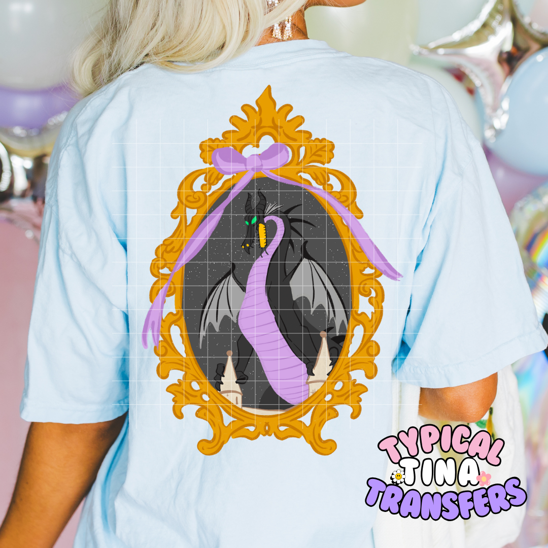 Mirror Dragon (bright) | DTF Screen Print | POD