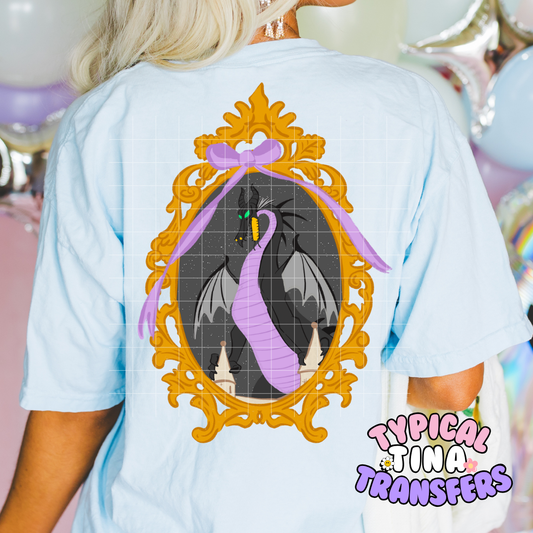 Mirror Dragon (bright) | DTF Screen Print | POD