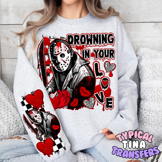 Drowning in your love Jason | DTF Transfers | POD