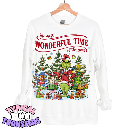 Wonderful time of year - Gr!nchmas | DTF Screen Print | POD