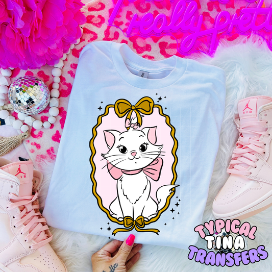 Marie Cat Frame | DTF Transfer | POD