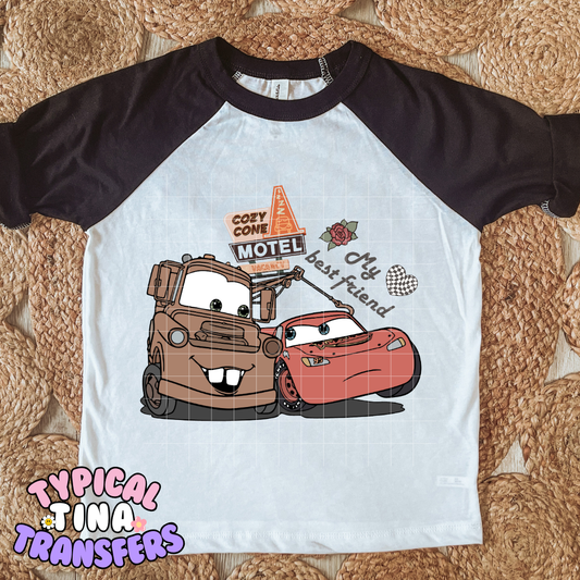 Neutral Cars My BFF | DTF Transfer | POD