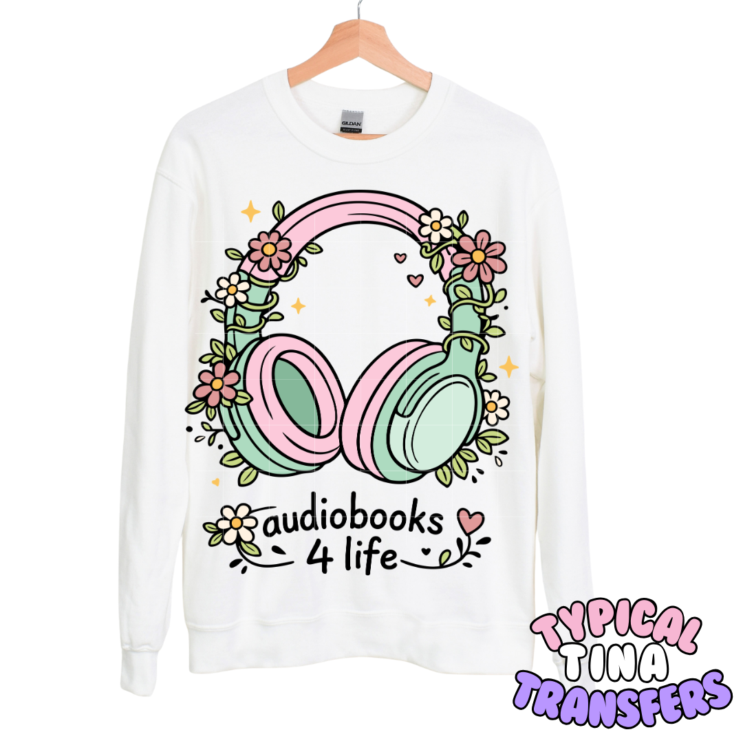 Sudiobooks 4 life | DTF Transfers | POD