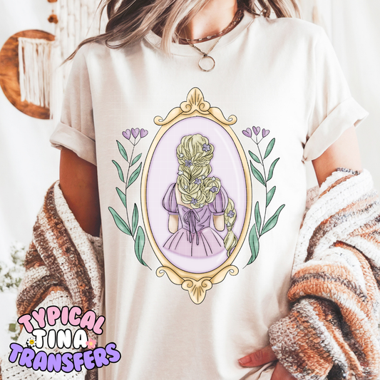 Princess Mirror Rapun | DTF Screen Print | POD