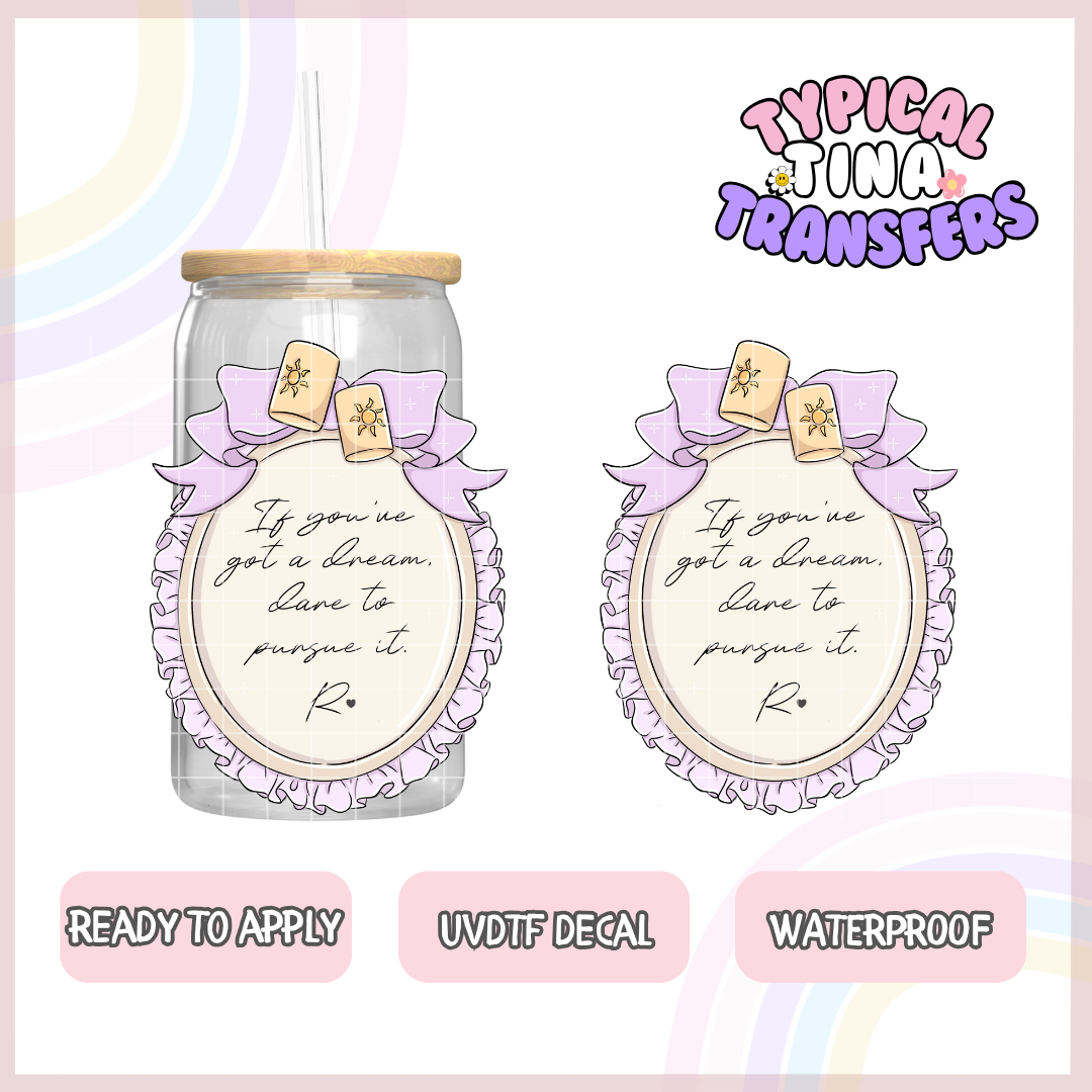 UVDTF Decal | 3"-4" decals | POD - Princess quotes choose design