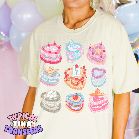 Princess cakes | DTF Screen Print | POD
