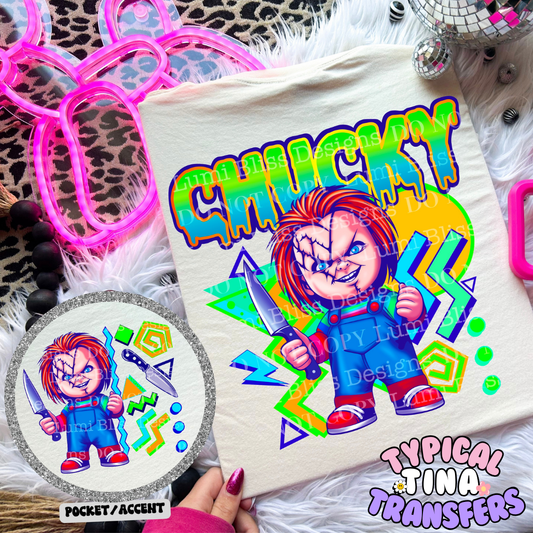 Chuck Neon 90 | DTF Screen Print | POD- choose design (Copy)