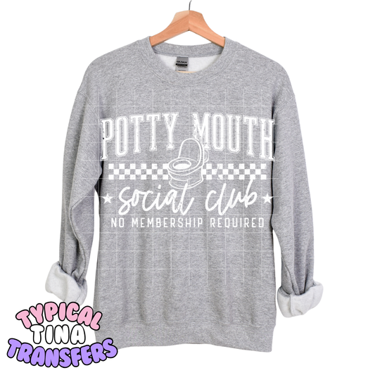 Potty Mouth Social Club | DTF Transfers | POD