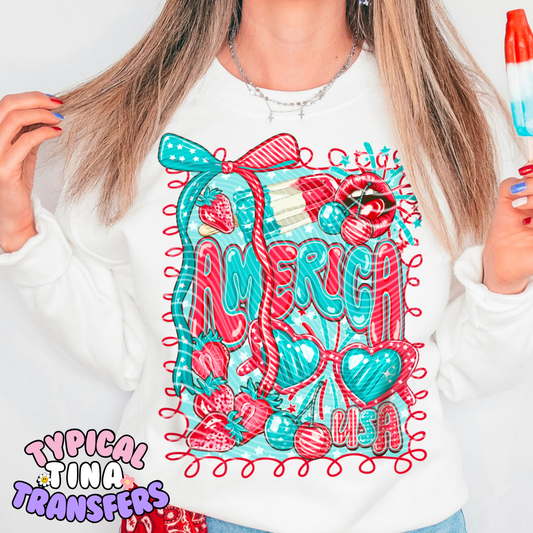 America Popsicle | DTF Transfer | POD