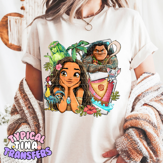 Sea is calling polaroid | DTF Screen Print | POD