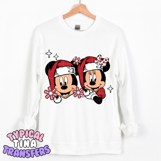 Merry Xmas Mick & Min  | DTF Transfer | POD