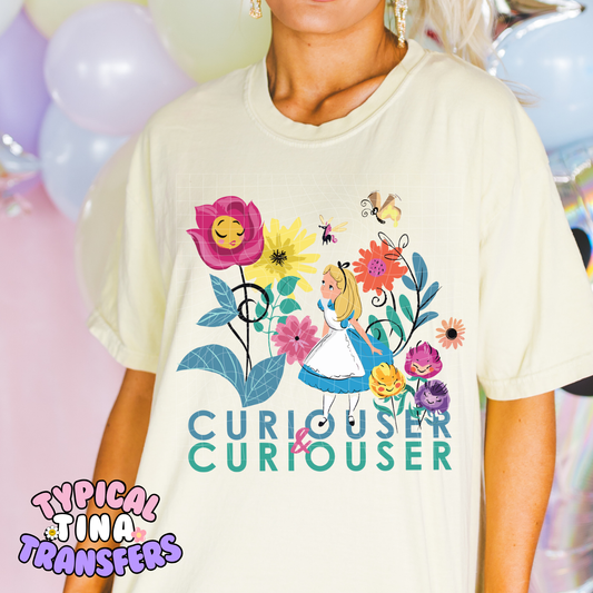 Curiouser & Curiouser | DTF Screen Print | POD