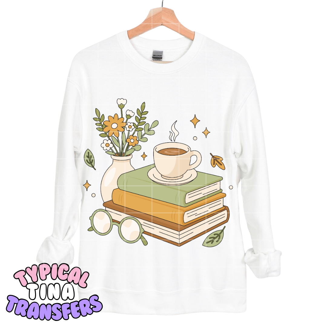 Cottage books stack | DTF Transfers | POD