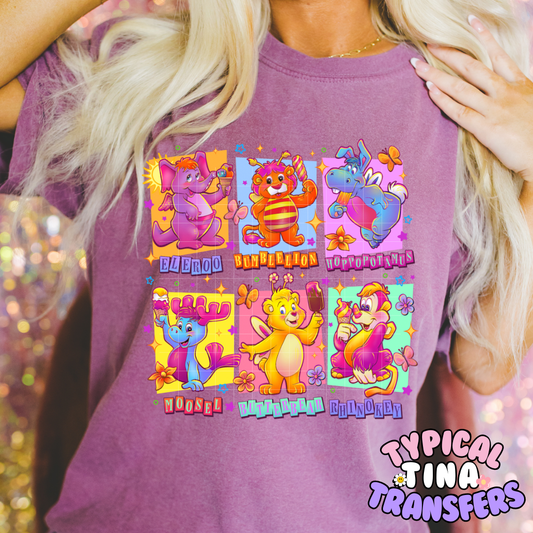 butterbear and friends | DTF Screen Print | POD