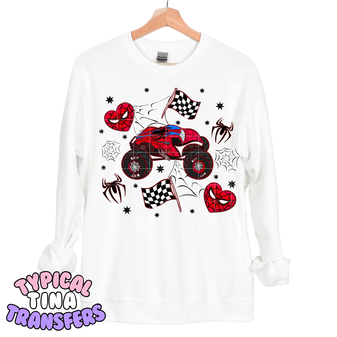 Spider Monster Truck  | DTF Transfers | POD