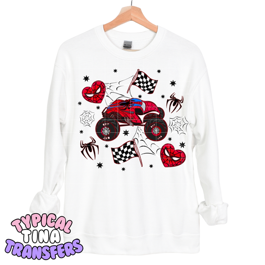 Spider Monster Truck  | DTF Transfers | POD