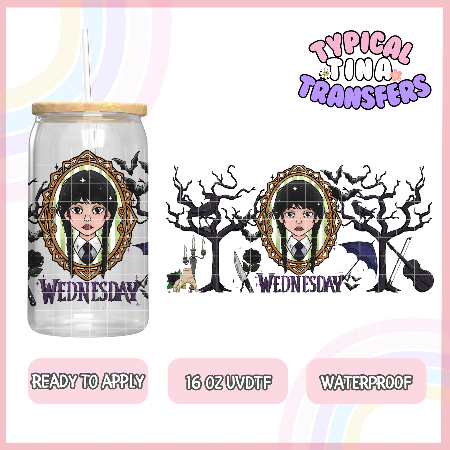 UVDTF #8034 | 16oz UVDTF Wrap | POD