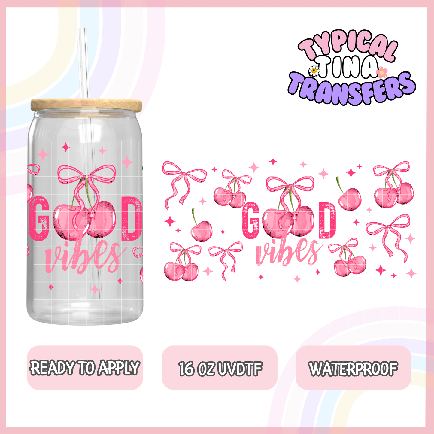 UVDTF #8042 | 16oz UVDTF Wrap | POD
